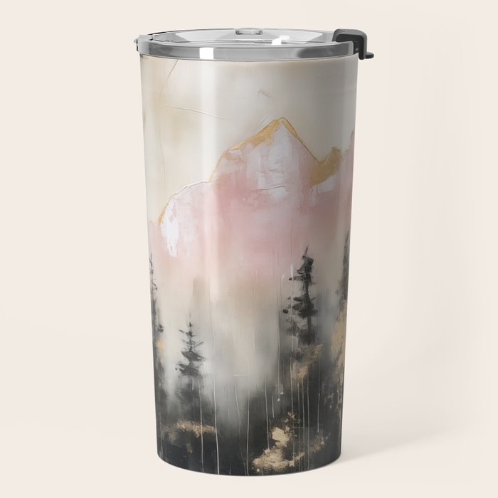 Rocky Mountain High Pastel Oil Painting Travel Mug Gallery Image 2