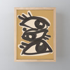 Abstract line art eyes 10 Mini Art Print Gallery Image 1