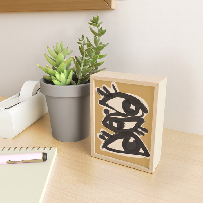 Abstract line art eyes 10 Mini Art Print Gallery Image 2