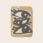 Abstract line art eyes 10 Bath Mat Gallery Image 1