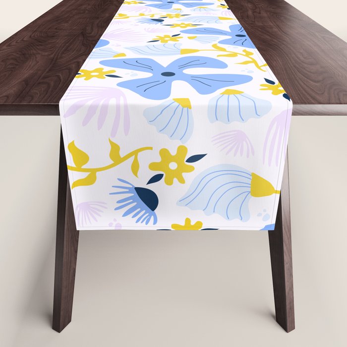 Violet flowerbed Table Runner Gallery Image 1