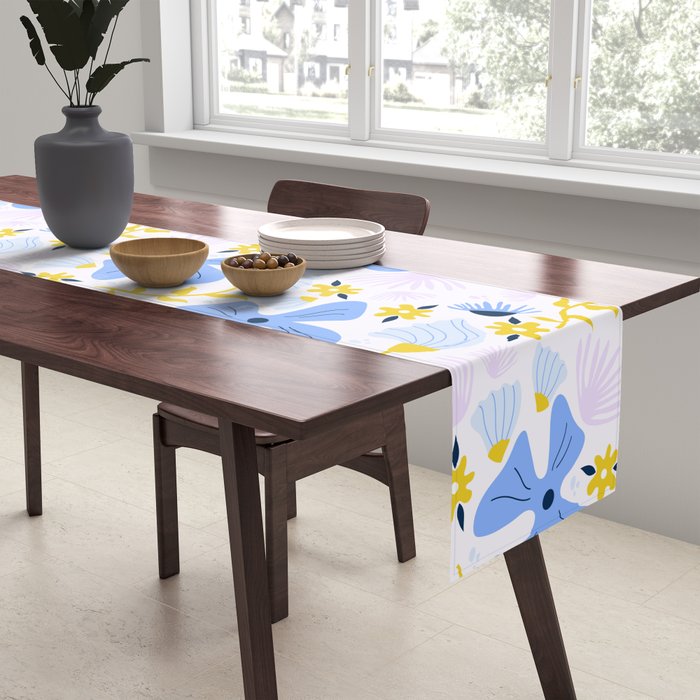 Violet flowerbed Table Runner Gallery Image 2