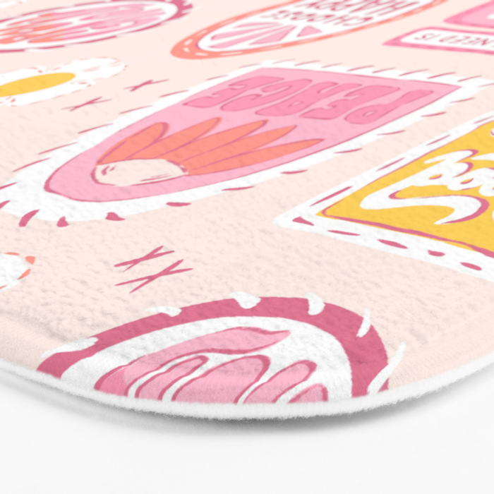 Groovy 70's Quote Patches Bath Mat Gallery Image 3
