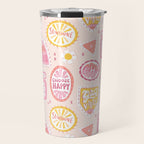 Groovy 70's Quote Patches Travel Mug Gallery Image 1