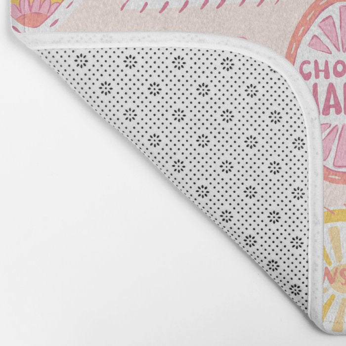 Groovy 70's Quote Patches Bath Mat Gallery Image 2