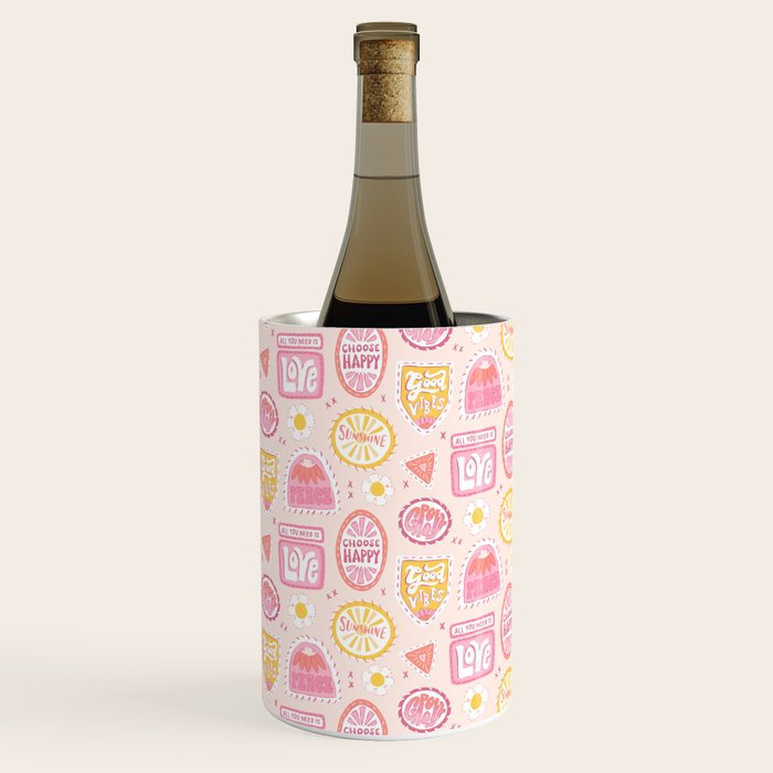 Groovy 70's Quote Patches Wine Chiller Gallery Image 1