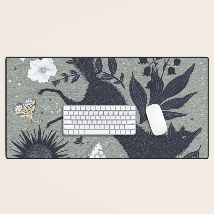Fox and Owl Desk Mat Gallery Image 1