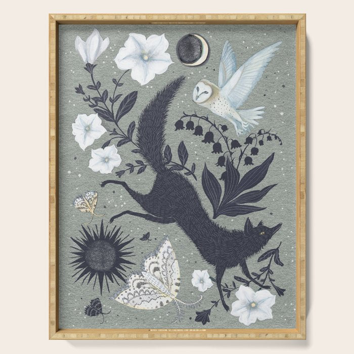 Fox and Owl Serving Tray Gallery Image 1
