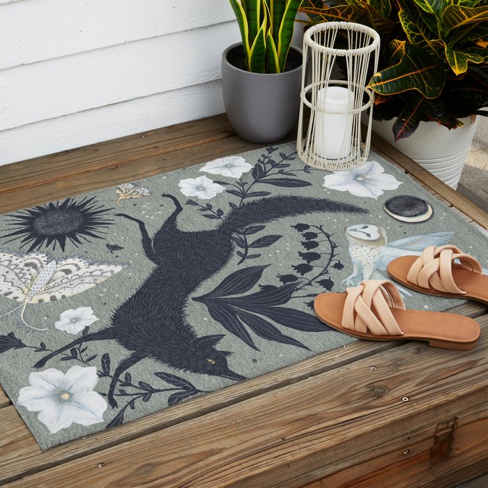 Fox and Owl Outdoor Rug Gallery Image 2