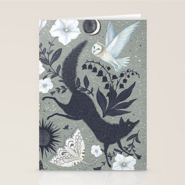 Fox and Owl Stationery Card Gallery Image 2