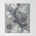 Fox and Owl Throw Blanket Gallery Image 2