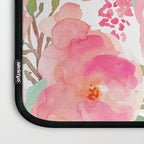 Watercolor Peonies Summer Bouquet Laptop Sleeve Gallery Image 3