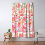 Watercolor Peonies Summer Bouquet Window Curtain Gallery Image 5