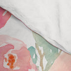 Watercolor Peonies Summer Bouquet Comforter Gallery Image 4