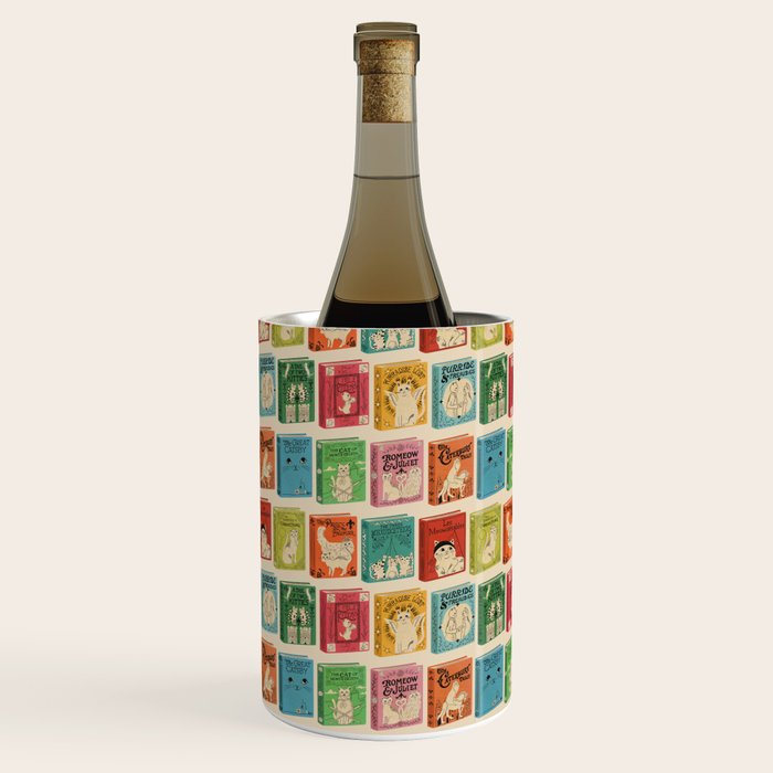 Meowsterpieces of Kiterature - Cat Literature Puns Wine Chiller Gallery Image 2