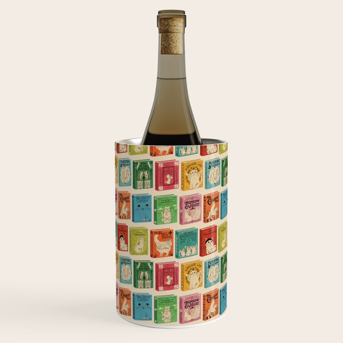 Meowsterpieces of Kiterature - Cat Literature Puns Wine Chiller Gallery Image 3