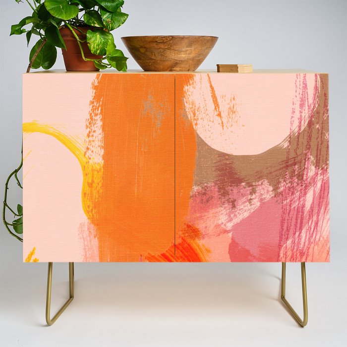 brush strokes abstract 6 Credenza Gallery Image 1