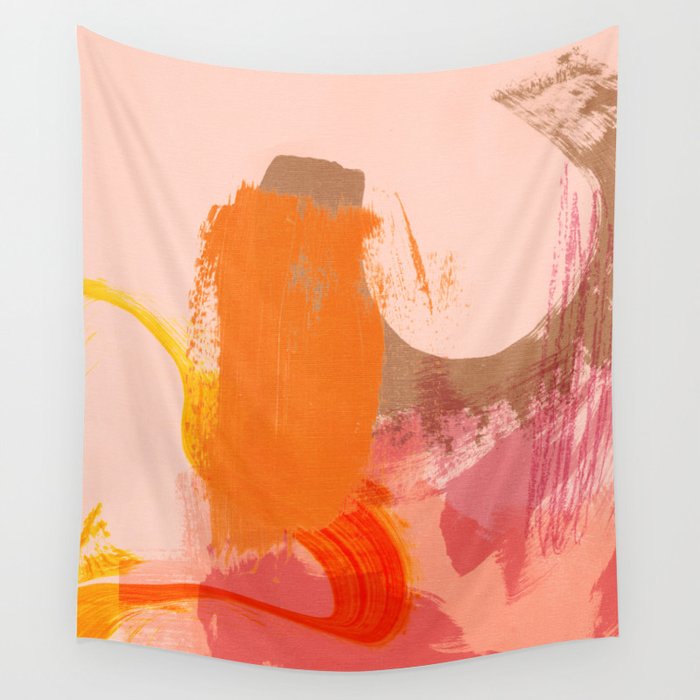 brush strokes abstract 6 Wall Tapestry Gallery Image 4