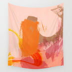 brush strokes abstract 6 Wall Tapestry Gallery Image 4