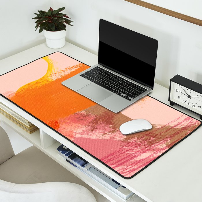 brush strokes abstract 6 Desk Mat Gallery Image 2