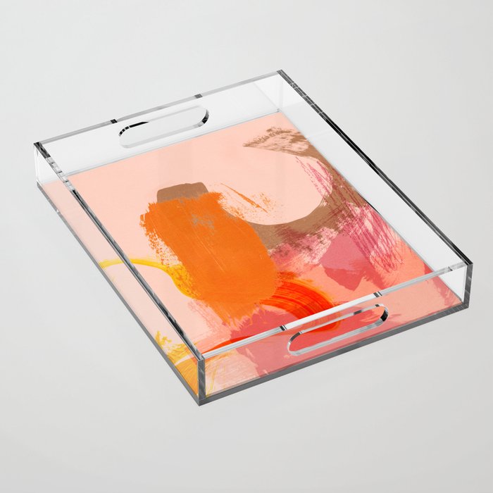 brush strokes abstract 6 Acrylic Tray Gallery Image 1