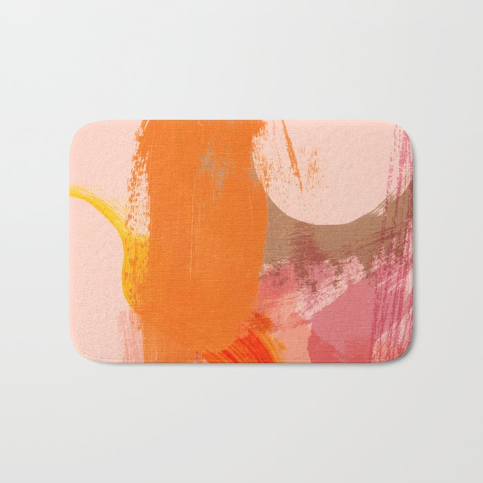 brush strokes abstract 6 Bath Mat Gallery Image 1