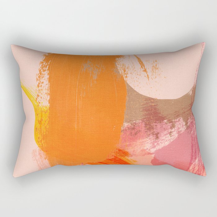 brush strokes abstract 6 Rectangular Pillow Gallery Image 1