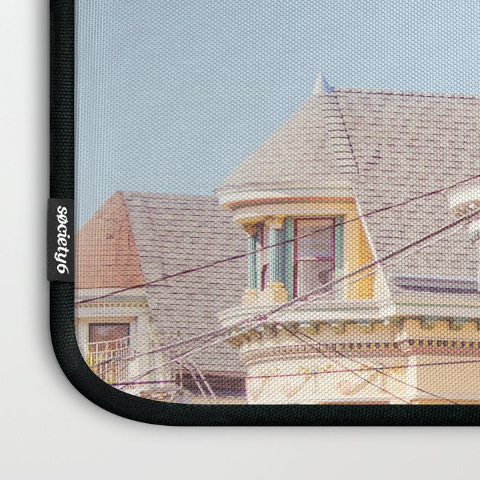 Haight Ashbury Victorian Houses - San Francisco Photography Laptop Sleeve Gallery Image 3