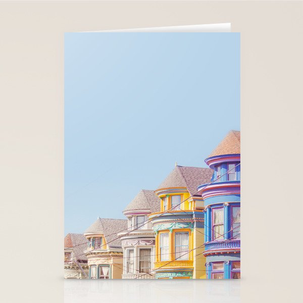 Haight Ashbury Victorian Houses - San Francisco Photography Stationery Card Gallery Image 2