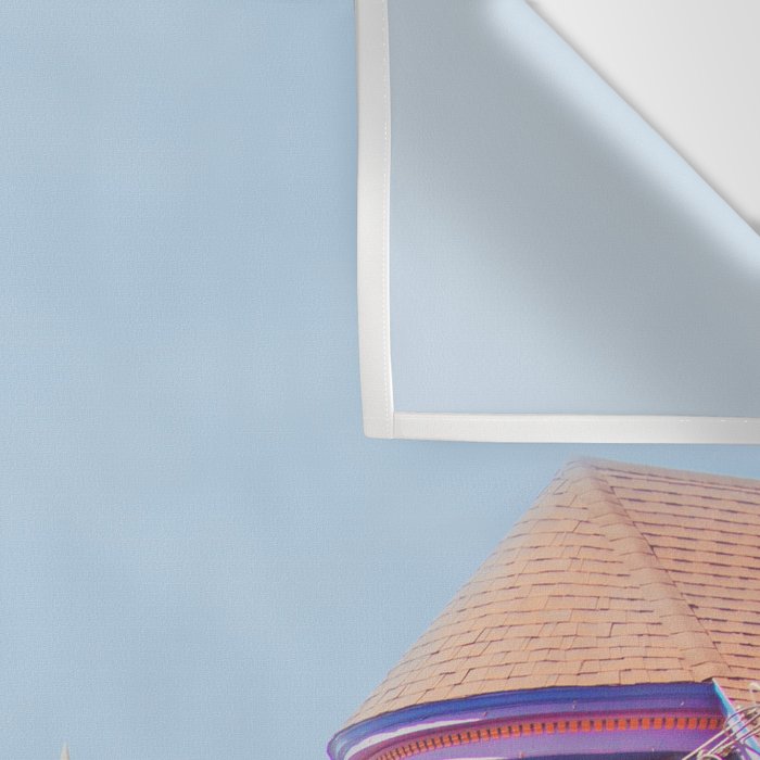 Haight Ashbury Victorian Houses - San Francisco Photography Wall Tapestry Gallery Image 3