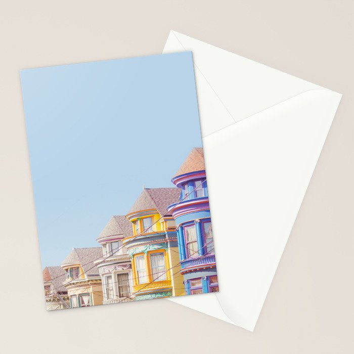 Haight Ashbury Victorian Houses - San Francisco Photography Stationery Card Gallery Image 2