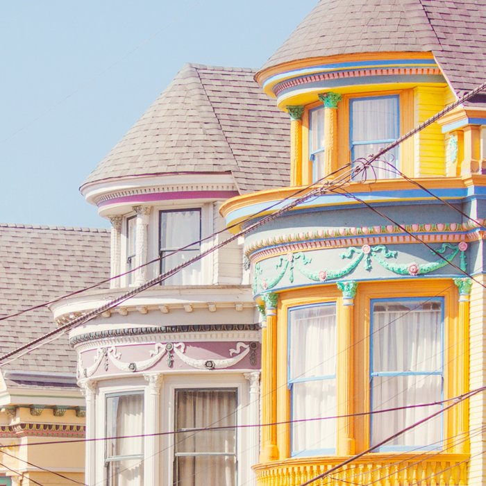 Haight Ashbury Victorian Houses - San Francisco Photography Coffee Mug Gallery Image 2