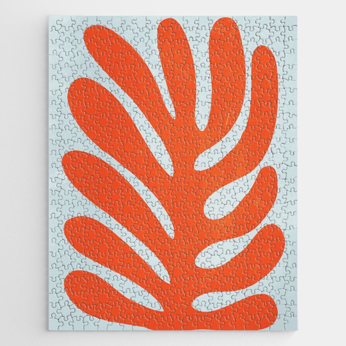 Fire Red: Wild Leaf | Matisse Foliage Paper Cutouts 01 Jigsaw Puzzle Gallery Image 1