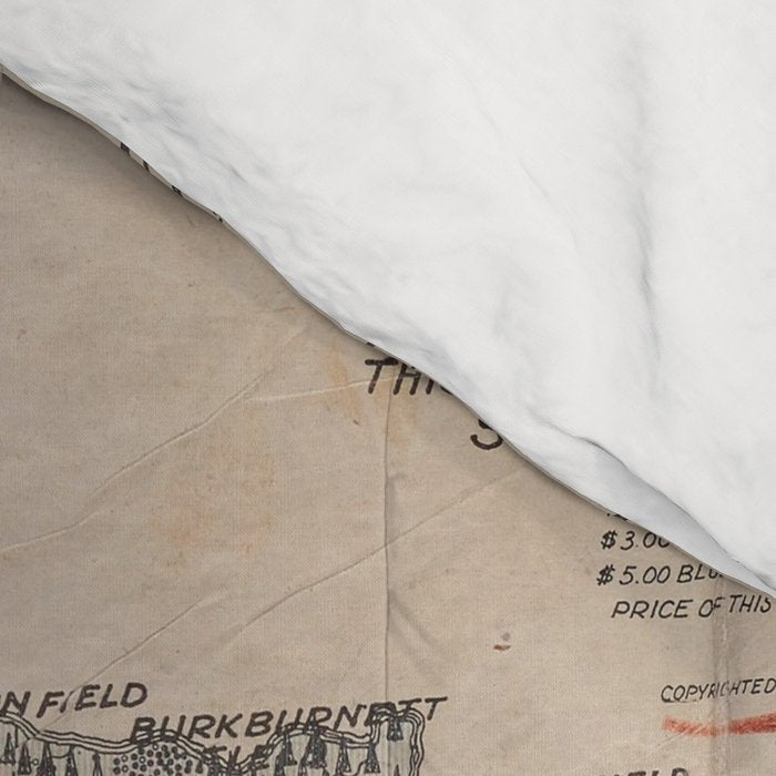 Vintage Geological Map of Texas (1920) Comforter Gallery Image 4