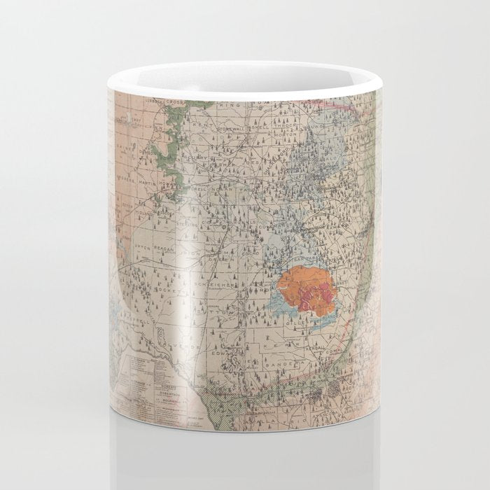 Vintage Geological Map of Texas (1920) Coffee Mug Gallery Image 4