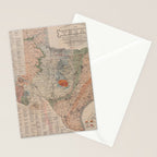 Vintage Geological Map of Texas (1920) Stationery Card Gallery Image 2