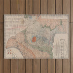 Vintage Geological Map of Texas (1920) Outdoor Rug Gallery Image 1