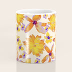Grandma's Flowers (BEIGE) Coffee Mug Gallery Image 4