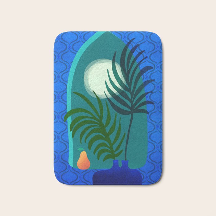 Gothic Tropics Night Scene Bath Mat Gallery Image 1