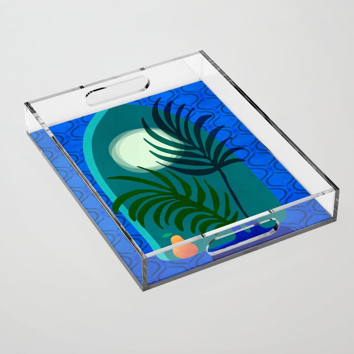 Gothic Tropics Night Scene Acrylic Tray Gallery Image 1