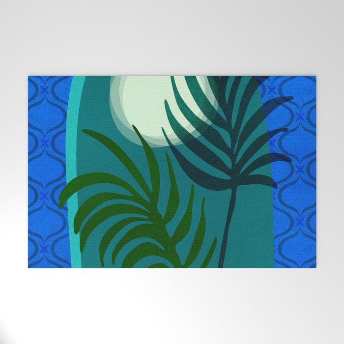 Gothic Tropics Night Scene Welcome Mat Gallery Image 1