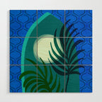 Gothic Tropics Night Scene Wood Wall Art Gallery Image 1