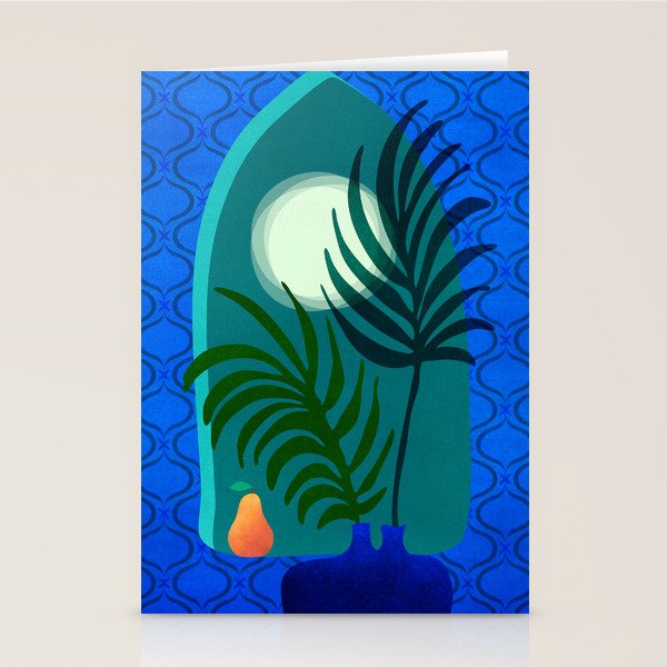 Gothic Tropics Night Scene Stationery Card Gallery Image 1