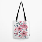 Modern Watercolor Florals No. 2 Tote Bag Gallery Image 2