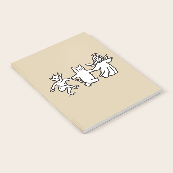 The angel and devil and cat Notebook Gallery Image 2