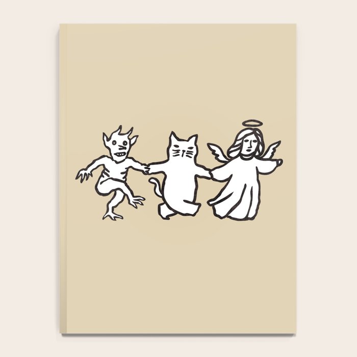 The angel and devil and cat Notebook Gallery Image 4