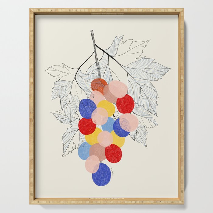 Bunch of grapes Fruit Serving Tray Gallery Image 1