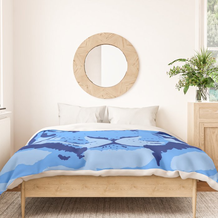 Tiger Blue & Pink Duvet Cover Gallery Image 3