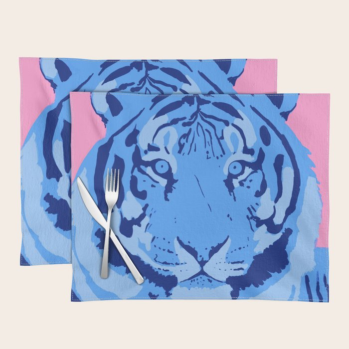 Tiger Blue & Pink Placemat Gallery Image 1