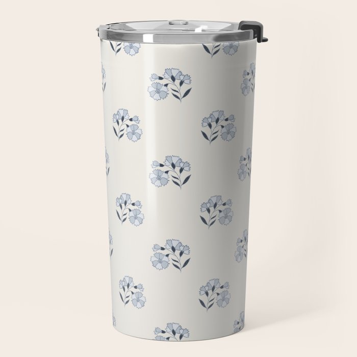 Floral Block Print Travel Mug Gallery Image 2